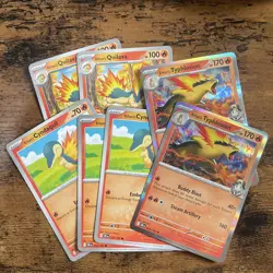 Pokemon TCG Destined Rivals Ethan's Typhlosion Evolution Playset - Image 1