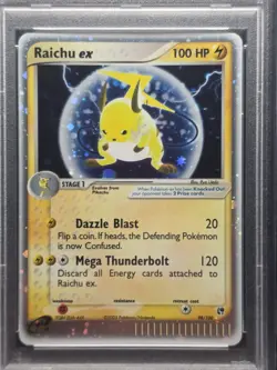 RAICHU EX 98/100 2003 POKEMON EX SANDSTORM 98 HOLO PSA 6 E-Series - Image 3
