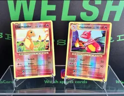 2016 Pokemon XY Evolutions Charmander & Chameleon Reverse Holo - Image 1