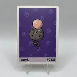 Pookiemoot Gen 3 - Spork (Spoink) #0325 - Pokemon Fan Art Non TCG - Image 1