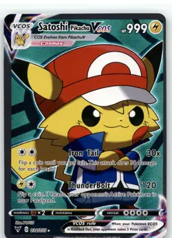 Pokemon Pikachu Poncho Cosplay - Satoshi Pikachu VCOS 036/055 - Fan Art Non TCG - Image 1