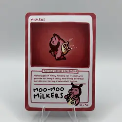 Pokedoodles Gag Teams - Milkers (Miltank) 63/90 - Set 2 Pokemon Fan Art - Image 1