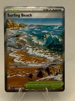 Pokemon Surfing Beach (114/126) Chaos Rising NM HOLO - Image 1