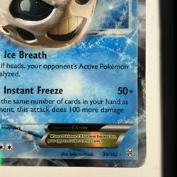 2015 Pokemon Glalie EX 34/162 XY Breakthrough Holo (Ultra Rare) - Image 5