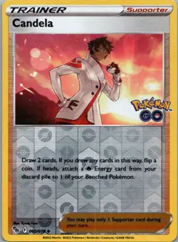 Pokemon TCG Candela 065/78 Pokemon GO Rev Holo NM - Image 1