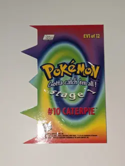 2000 Topps Pokemon Die Cut #EV1 of 12 #10 Caterpie Series 2 Chase Card - Image 2