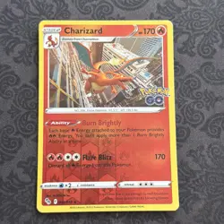 Charizard 010/078 Reverse Holo Pokemon GO - Pokemon Card B - Image 1