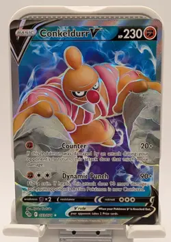 Conkeldurr V 073/078 Pokemon Go NM Full Art Ultra Rare Pokemon Card - Image 1