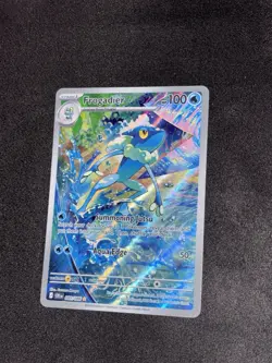 Frogadier IR HoloFoil + Chaos Rising Card Sleeve 089/086 NM EN - Image 2
