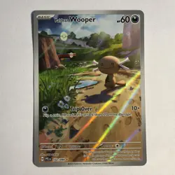 Paldean Wooper 102/094 Illustration Rare Pokemon Phantasmal Flames Card NM - Image 1
