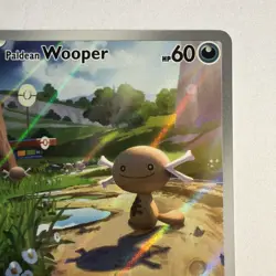 Paldean Wooper 102/094 Illustration Rare Pokemon Phantasmal Flames Card NM - Image 3