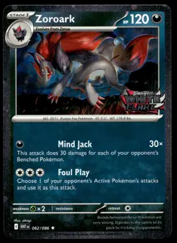 Zoroark (White Flare Stamped) 062/086 Holo White Flare Pokemon Holo NM - Image 2