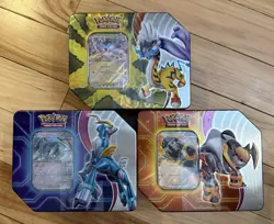 Pokemon Paradox Destinies Tins Lot of 3 - Image 1