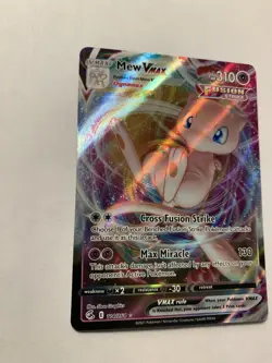Mew VMAX 114/264 Fusion Strike Ultra Rare Holo Pokemon Card NM - Image 1