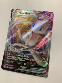 Mew VMAX 114/264 Fusion Strike Ultra Rare Holo Pokemon Card NM - Image 2