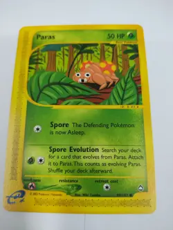 MINT Paras 99/147 Common Mint Pokemon Aquapolis - Image 1