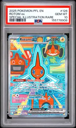 Rotom ex #126 PSA 10 GEM MINT 2025 Pokemon PFL Special Illustration Rare SIR - Image 1