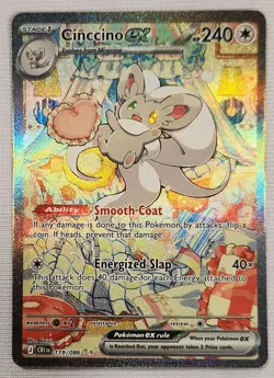 2026 Pokemon TCG Cinccino ex 119/086 SIR Chaos Rising Excellent-NM/M - Image 3