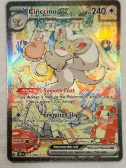 2026 Pokemon TCG Cinccino ex 119/086 SIR Chaos Rising Excellent-NM/M - Image 4
