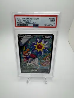 2022 POKEMON SWORD & SHIELD ASTRAL RADIANCE #TG13 FULL ART/STARMIE V PSA 9 - Image 1