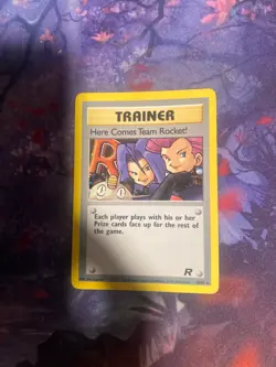 Pokemon Card Team Rocket Here Comes Team Rocket Foil - Image 1