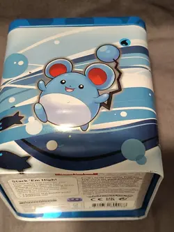 Pokemon TCG: Stacking Tin - Wishiwashi OFFICIAL Pokemon Tin blue - Empty - Image 2