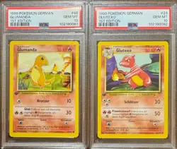 SEQUENTIAL PSA 10 GLUMANDA 46 GLUTEXO 24 1ST EDITION GERMAN BASE SET POKEMON - Image 1