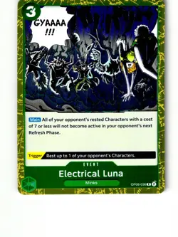 Electrical Luna OP08-036 Rare Two Legends One Piece Foil Lightly Played - Image 1