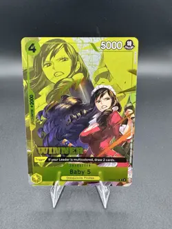 Baby 5 (Winner Pack 2026 Vol. 1) OP12-112 FOIL One Piece Promotion Card NM - Image 1