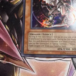 YUGIOH HORUS THE BLACK FLAME DRAGON LV6 SOD-EN007 SUPER MP - Image 4