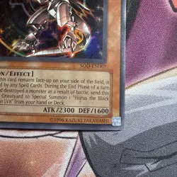 YUGIOH HORUS THE BLACK FLAME DRAGON LV6 SOD-EN007 SUPER MP - Image 5