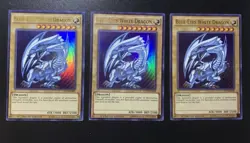 Yugioh! Blue-Eyes White Dragon CT13-EN008 Ultra Rare Limited Edition NM 3 Cards - Image 1