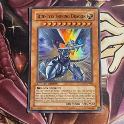 Blue-Eyes Shining Dragon - MOV-EN001 - Super Rare - Limited Edition LP YuGiOh! - Image 1