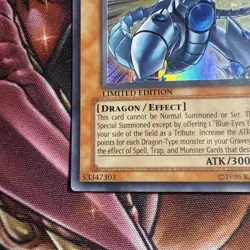 Blue-Eyes Shining Dragon - MOV-EN001 - Super Rare - Limited Edition LP YuGiOh! - Image 4