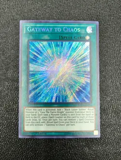 Gateway to Chaos - SHVA-EN058 - Secret Rare 1st Edition Yugioh Card Near Mint - Image 1