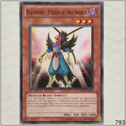 Blackwing - Etesian of Two Swords - STBL-EN015 - Common 1st Edition Yugioh - Image 1