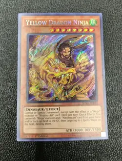 Yugioh! LP Yellow Dragon Ninja - SHVA-EN013 - Secret Rare - 1st Edition - NM Cnd - Image 1