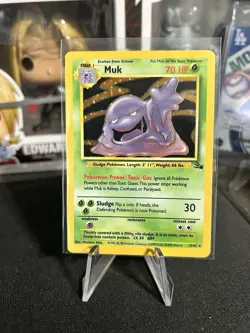 Vintage Pokemon TCG Muk Holo Rare Card 13/62 Fossil 1999 WOTC - Image 1