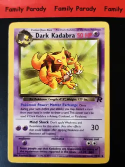 Dark Kadabra 50hp 39/82 Carte Pokemon Card Wizards Team Rocket English 164 - Image 1