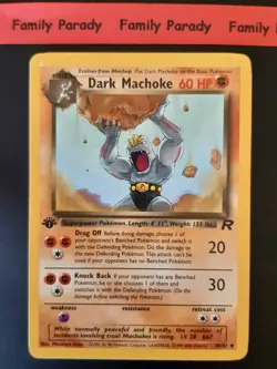 Dark Machoke 40/82 1stEdition Carte Pokemon Card Wizards Team Rocket English 141 - Image 1