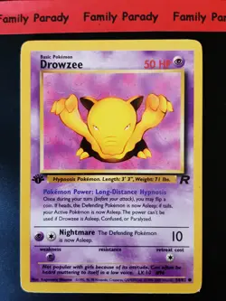 Drowzee 50hp 54/82 1st Edition Pokemon Card Wizards Team Rocket English 145 - Image 1