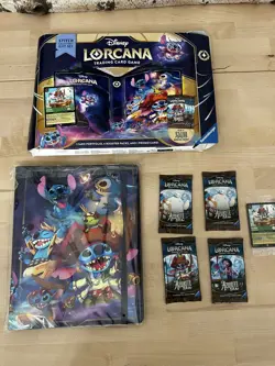Disney Lorcana Trading Card Game Azurite Sea - Stitch Collector's Gift Set.. New - Image 1