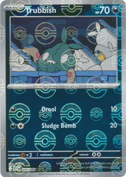 Trubbish 059/086 White Flare Pokemon TCG Common Poke Ball Foil - Image 1