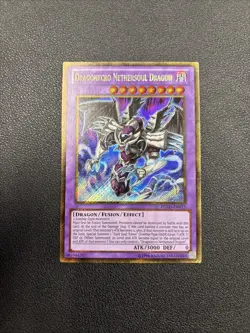 Yugioh Dragonecro Nethersoul Dragon PGLD-EN015 Gold Secret Rare Unlimited - A6 - Image 1