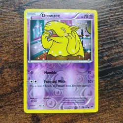 Drowzee 50/122 - LP XY REVERSE HOLO Breakpoint - Pokemon 2016 Common TCG Card - Image 1
