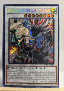 YuGiOh Ecclesia and the Dark Dragon BPRO-EN041 Secret Rare - 1st ed nm - Image 1
