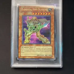 2006 Yu-gi-oh! 1st Ed. Elemental Hero Bladedge Mint Psa Graded 9 Ultra Rare - Image 2