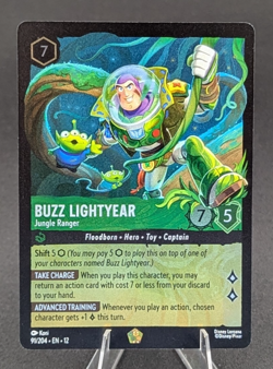 Disney Lorcana 91/204 Buzz Lightyear (Cold Foil)- Jungle Ranger - Wilds Unknown - Image 1