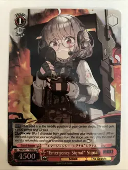 Weiss Schwarz NIKKE "Emergency Signal" Signal NIK/S117-E076S SR Super Rare - Image 1