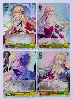 Weiss Schwarz Fujimi Fantasia Bunko - Aliceliese SR Lot x4 NM - Image 1